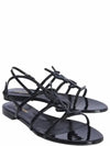 Women's Cassandra Open Sandals Black - SAINT LAURENT - BALAAN.