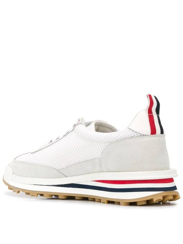 Thom Women Browne Nylon Tech Runner Low Top Sneakers Grey White - THOM BROWNE - BALAAN 4