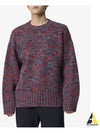 Crew Neck Knit Wool Knit Top Dark Red - JIL SANDER - BALAAN 2