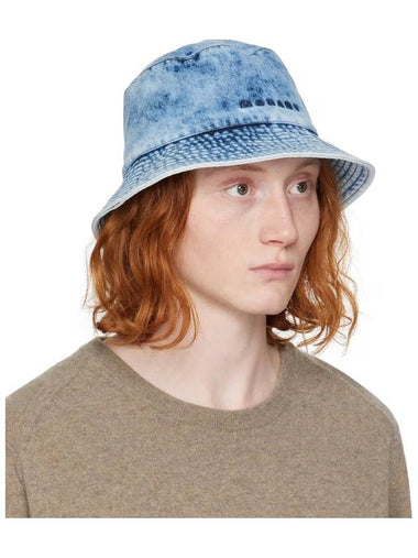 Denim Bucket Hat Blue - ISABEL MARANT - BALAAN 1