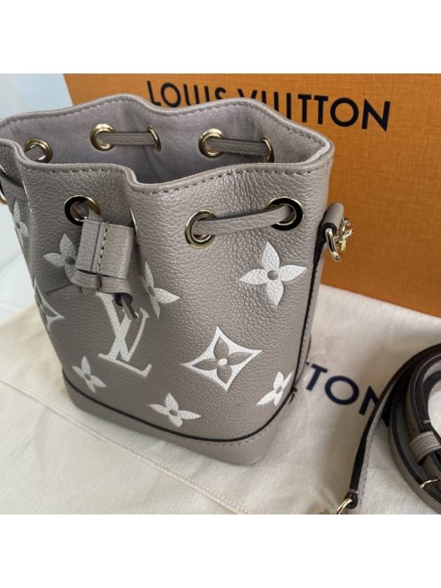 Women's Nano Noe Monogram Bucket Bag Grey - LOUIS VUITTON - BALAAN 4