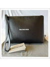 Logo Strap Cash Clutch Bag Black - BALENCIAGA - BALAAN 11