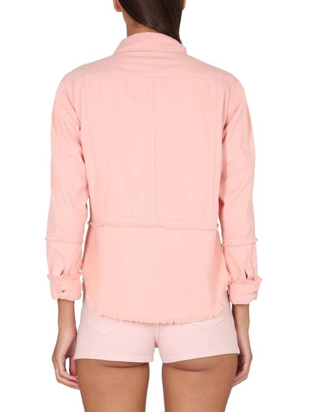 Cotton Denim Shirt Pink - TOM FORD - BALAAN 4