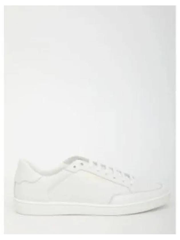 Court Classic Perforated Leather Low Top Sneakers White - SAINT LAURENT - BALAAN 2