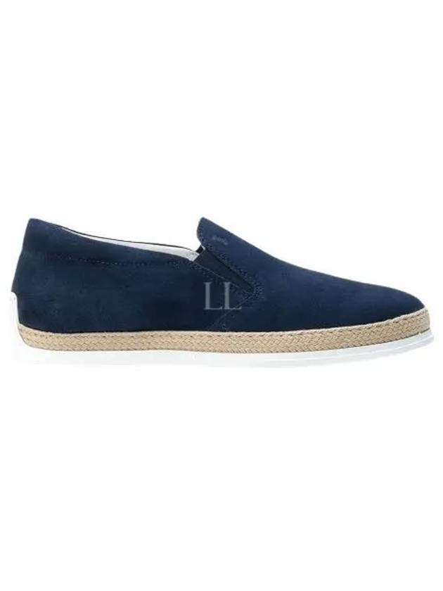 Suede Slip-On Loafer Blue - TOD'S - BALAAN 2