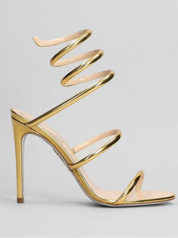 René Caovilla Cleo Metallic Sandals - RENE CAOVILLA - BALAAN 1