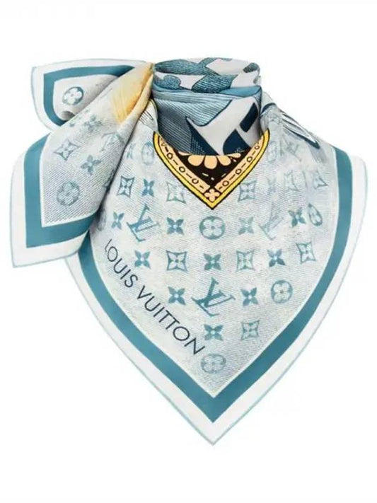 Malles Merveilleuses Square 90 Scarf Blue - LOUIS VUITTON - BALAAN 2