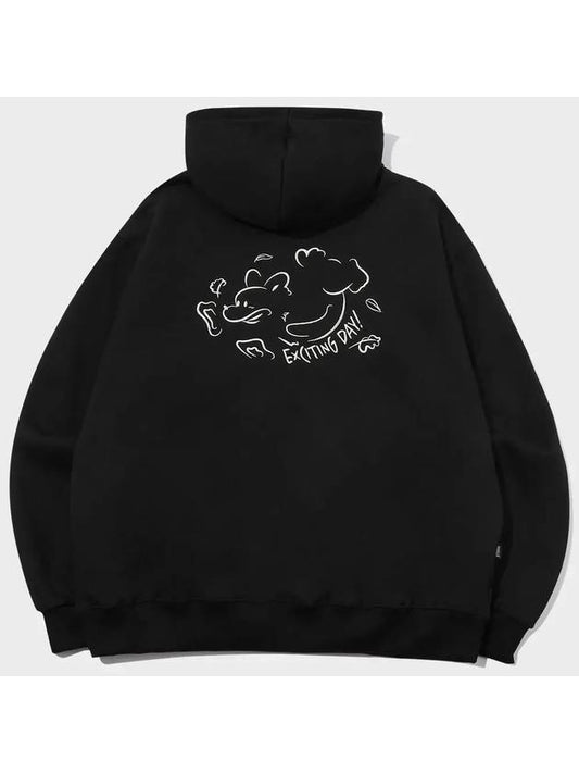 Exciting Day Embroidered Hoodie Black - CPGN STUDIO - BALAAN 1