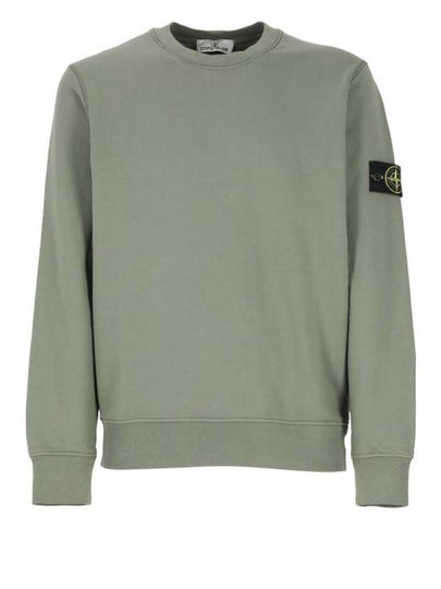 Organic Cotton Fleece Sweatshirt Green - STONE ISLAND - BALAAN 2