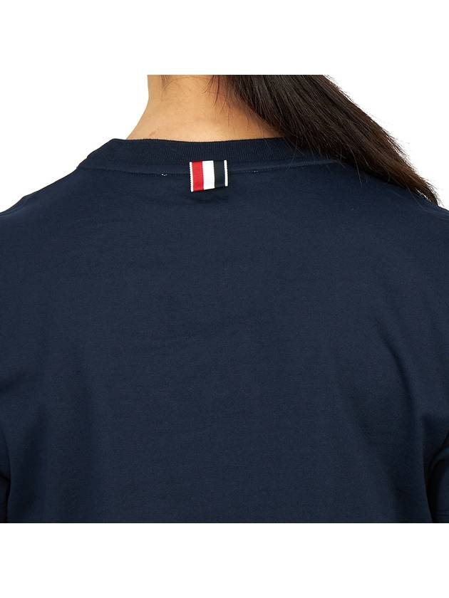 Women's Lobster Icon Short Sleeve T-Shirt Navy - THOM BROWNE - BALAAN 8