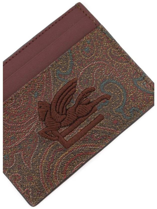 Tesuto Paisley Card Wallet Brown - ETRO - BALAAN 5