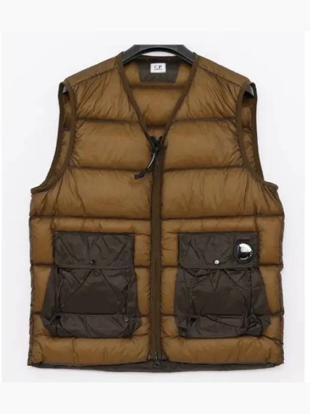 Lens Detail Zip-Up Quilted Vest Green - CP COMPANY - BALAAN 2