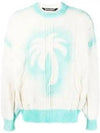 Spray Cable Knit Top Off White - PALM ANGELS - BALAAN 2