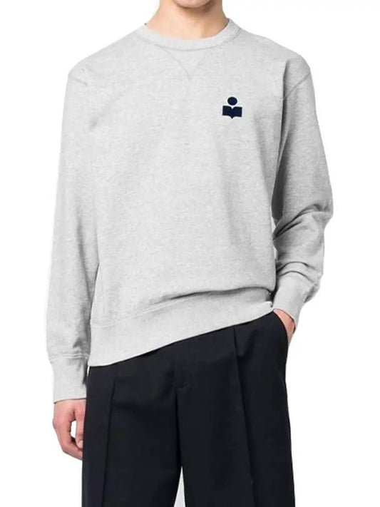 Men's Mike Mike Logo Sweatshirt Gray - ISABEL MARANT - BALAAN.