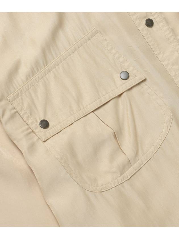 Loose Fit Military Shirt Beige - ROLLING STUDIOS - BALAAN 5