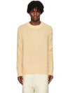 Texture Crew Neck Knit Top Beige - AMI - BALAAN 2