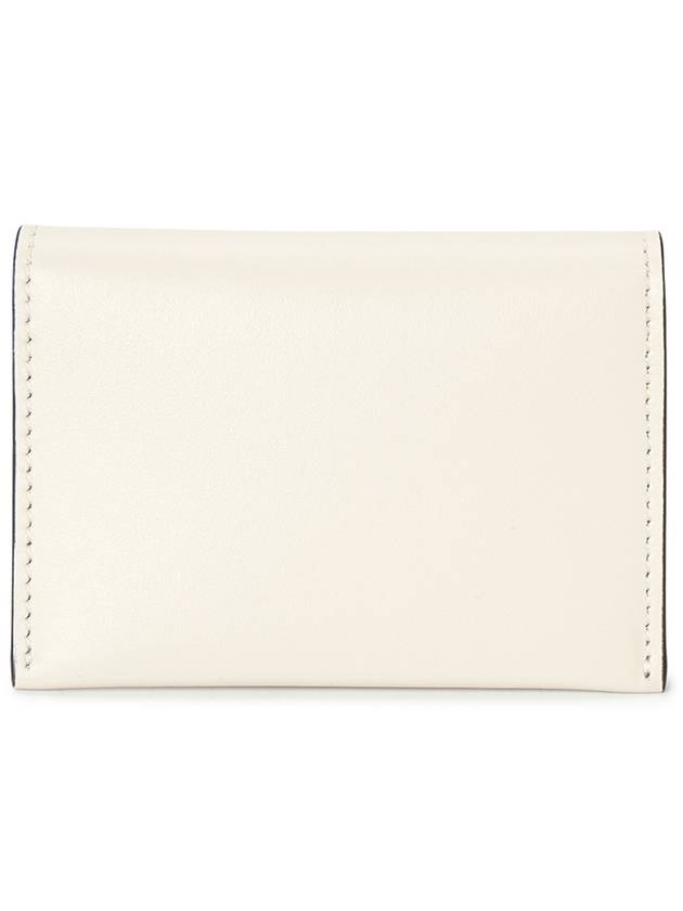 Folded Leather Card Wallet White - ACNE STUDIOS - BALAAN 3