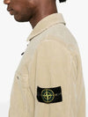 Organic Cotton Corduroy Zip-Up Jacket Beige - STONE ISLAND - BALAAN 5