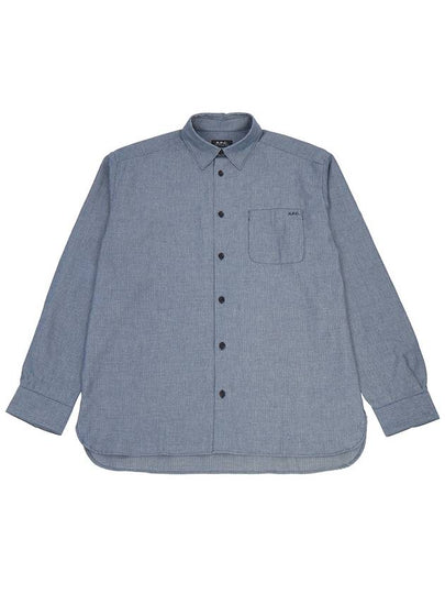 Malo Logo Cotton Long Sleeve Shirt Marine Blue - A.P.C. - BALAAN 2