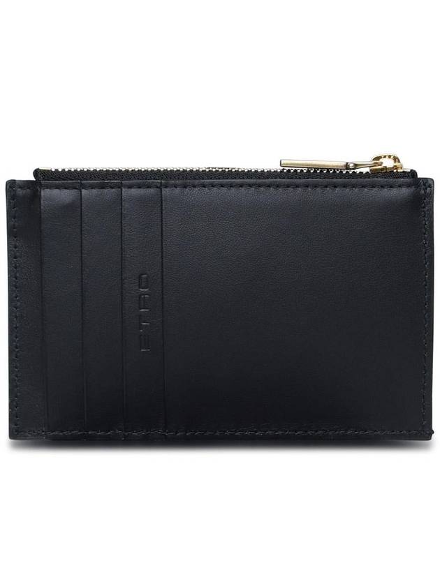 Etro Black Leather Wallet - ETRO - BALAAN 3