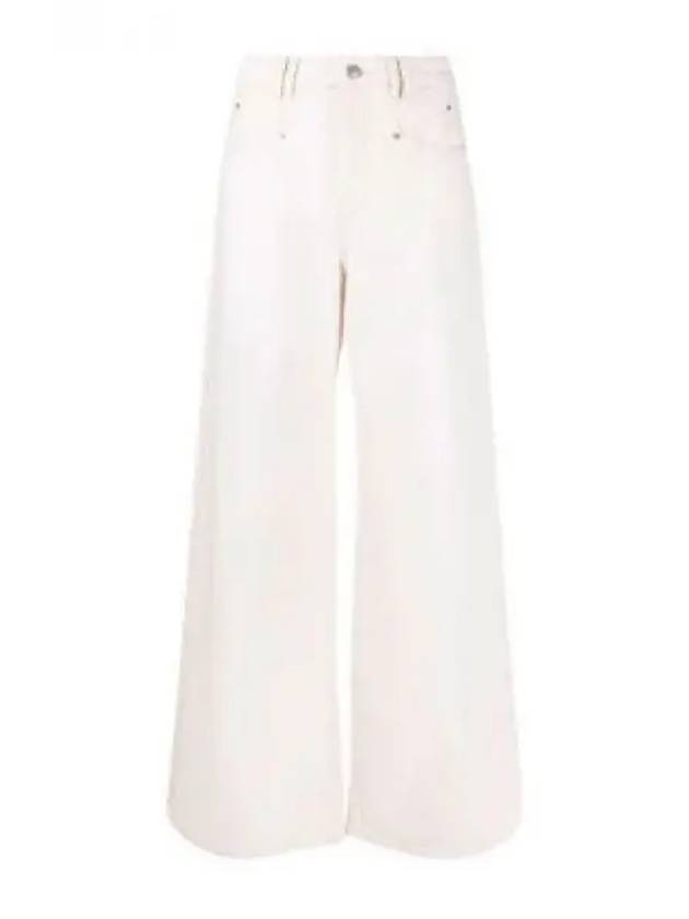 Lemony High Waist Wide Pants Ivory - ISABEL MARANT - BALAAN 2