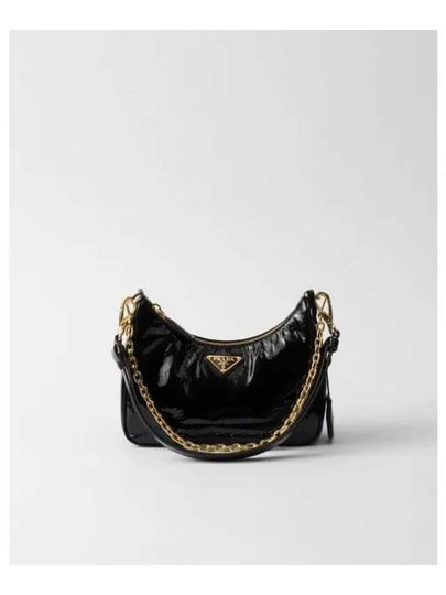 Re-Edition Patent Leather Mini Bag Black - PRADA - BALAAN 2