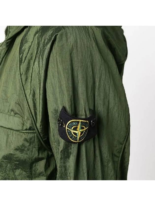 Men's Waffen Patch Metal Nylon Anorak Olive - STONE ISLAND - BALAAN 4