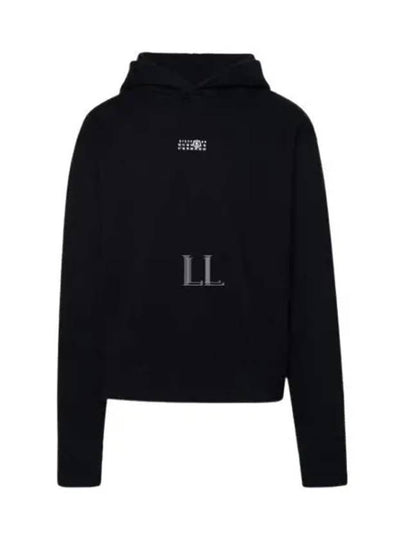 Small Number Logo Cotton Hoodie Black - MAISON MARGIELA - BALAAN 2