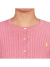 Kids Cable Cardigan 313543047065 PINK Adults can wear - POLO RALPH LAUREN - BALAAN 6