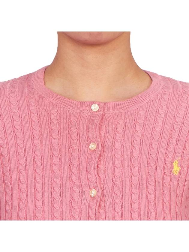 Kids Cable Cardigan 313543047065 PINK Adults can wear - POLO RALPH LAUREN - BALAAN 6