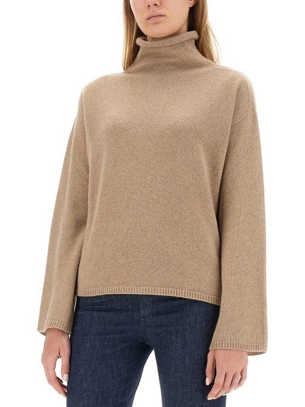 Women's Baldo Cashmere Turtleneck Honey - S MAX MARA - BALAAN 5