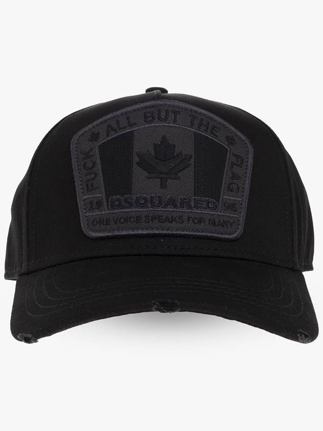 Canadian Flag Ball Cap Black - DSQUARED2 - BALAAN 2