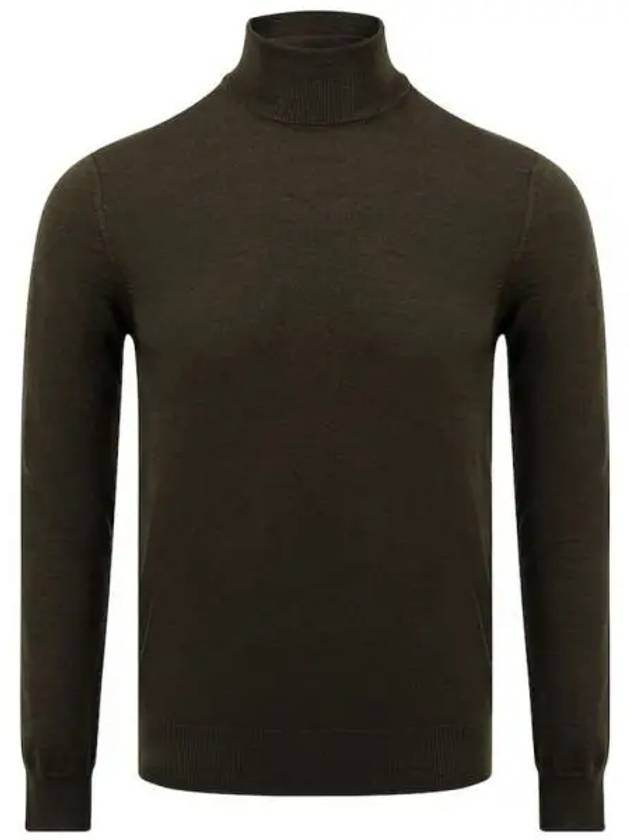 Lyd Merino Turtleneck Knit Top Green - J.LINDEBERG - BALAAN 2