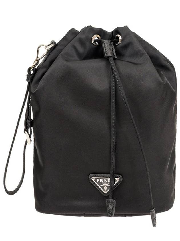 Re-Nylon Drawstring Pouch Black - PRADA - BALAAN 2