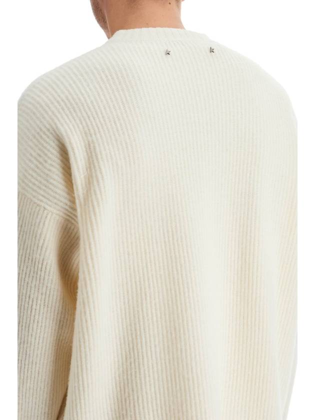 ribbed knit top white - GOLDEN GOOSE - BALAAN 5