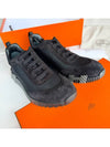 Bouncing Sneakers Mesh Suede Goatskin Noir - HERMES - BALAAN 4