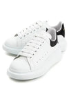 Oversized Leather Tab Low Top Sneakers White - ALEXANDER MCQUEEN - BALAAN 2