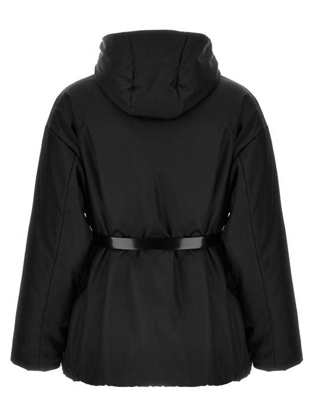 Re-Nylon Hooded Jacket Black - PRADA - BALAAN 4