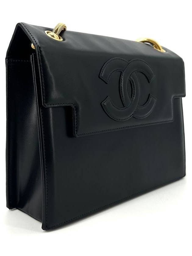 Brushed CC logo gold chain shoulder bag - CHANEL - BALAAN 4