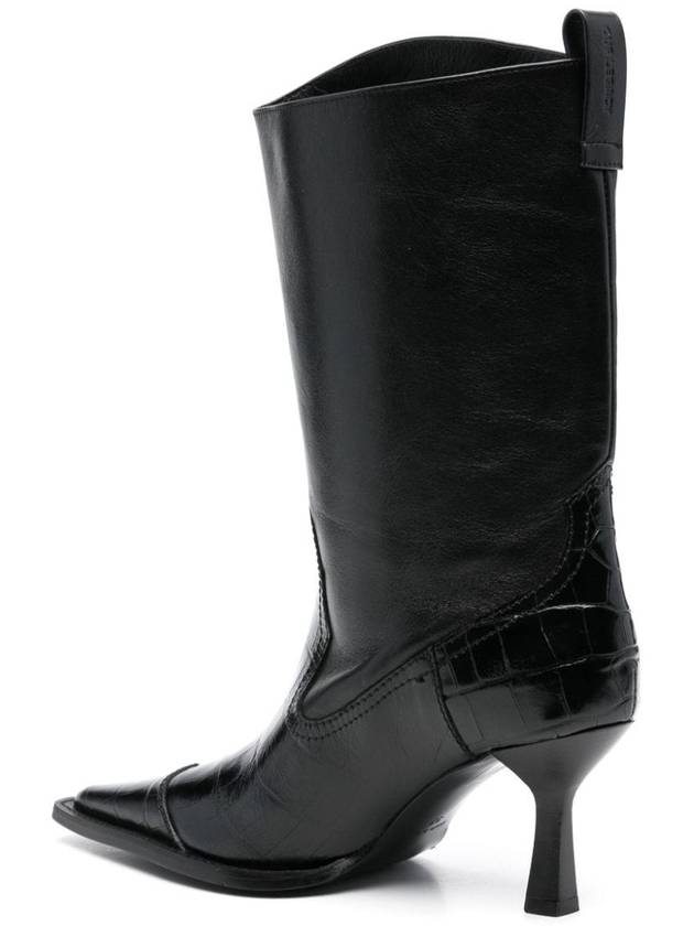 Texan Saloon Leather Mid Boots Black - OUR LEGACY - BALAAN 4