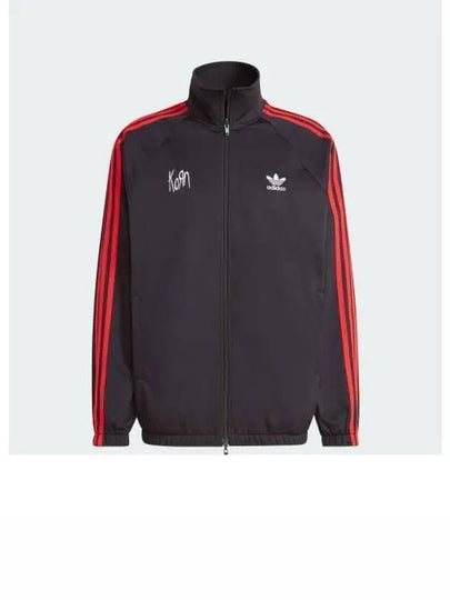 3 Stripe Embroidery Logo Track Jacket Black - ADIDAS - BALAAN 2