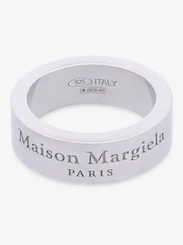 Logo Medium Ring Matte Silver - MAISON MARGIELA - BALAAN 2