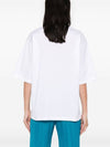 Illustrated Print Short Sleeve T-Shirt White Blue - MARNI - BALAAN 4