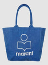 Isabel Marant Yenki Logo Small Tote Bag Blue PM0002FA A1X19M 30BU - ISABEL MARANT ETOILE - BALAAN 1