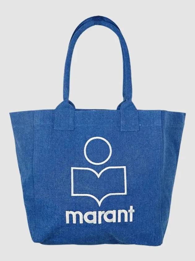 Isabel Marant Yenki Logo Small Tote Bag Blue PM0002FA A1X19M 30BU - ISABEL MARANT ETOILE - BALAAN 1