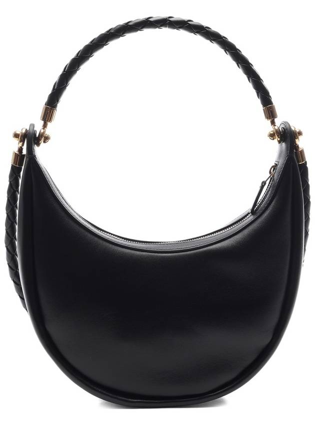 Black Double Weaving Strap Hula Hoop Shoulder Bag 794902 V3IW1 1019 - BOTTEGA VENETA - BALAAN 5