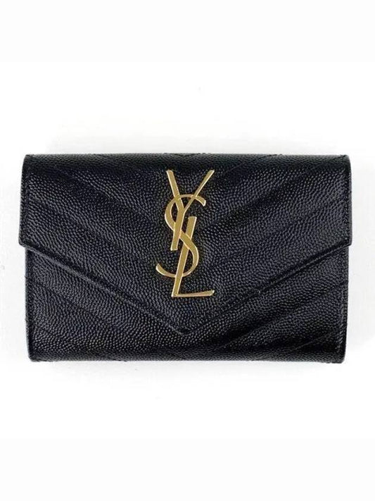 414404 Cassandra Monogram Matelasse Envelope Plaid 1066296 - SAINT LAURENT - BALAAN 1