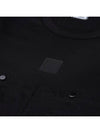 Mercerized Jersey Pocket Short Sleeve T-Shirt Black - CP COMPANY - BALAAN 5