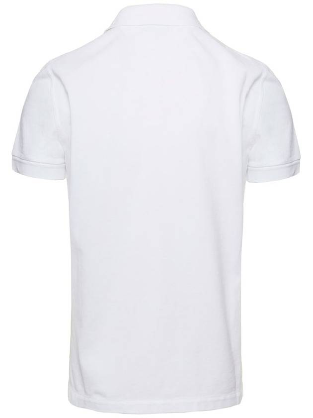 Men's Classic Tennis Short Sleeve Polo Shirt White - TOM FORD - BALAAN 3