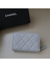 New season zipper card wallet gray gold plated - CHANEL - BALAAN 2